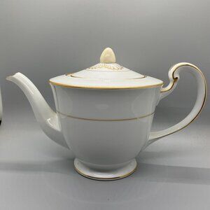 Noritake Goldcroft 4953 Teapot Repaired Finial 4.5"-6.75" Tall